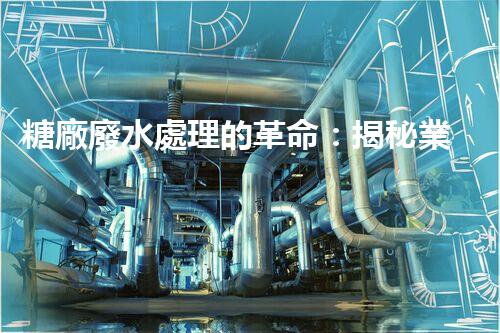 糖廠廢水處理的革命：揭秘業(yè)內(nèi)獨(dú)特技術(shù)和方法！